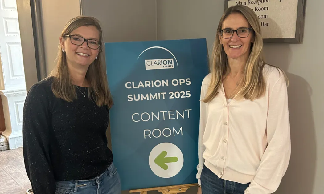 Caroline Gyles speaking at Clarion Events Ops Summit 2025